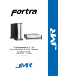 JMR electronic Fortra 5251F6 User's Manual