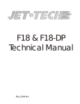 Jettech Metal Products F18-DP User's Manual