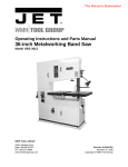 Jet Tools VBS-3612 User's Manual