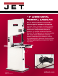 Jet Tools VBS-18MW User's Manual