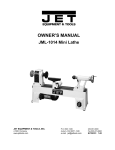 Jet Tools JML-1014 User's Manual