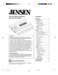 Jensen XA4150 User's Manual