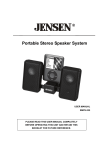 Jensen SMPS-225 User's Manual