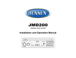 Jensen JMD200 User's Manual