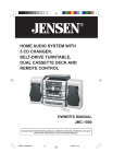 Jensen JMC-1000 User's Manual