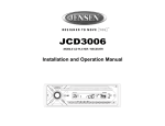 Jensen JCD3006 User's Manual