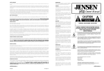 Jensen JHT525 User's Manual