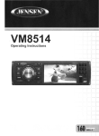 Jensen VM8514 User's Manual