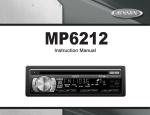 Jensen MP6212 User's Manual