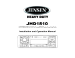 Jensen JHD1510 User's Manual