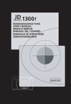 Jenoptik 1300F User's Manual