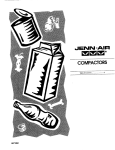Jenn-Air VVV COMPACTORS User's Manual