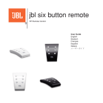 JBL Six Button Remote User's Manual