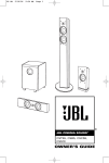 JBL CSB5 User's Manual