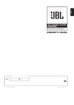 JBL CS3 User's Manual