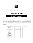 JBL 4348 User's Manual