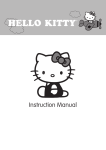 JANOME Hello Kitty 13512 Instruction Booklet