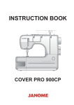 JANOME 900CPX Instruction Booklet