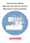 JANOME 1200D Professional Instruction Booklet