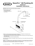 Jacuzzi SteamPro 120 User's Manual