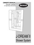 Jacuzzi J-DREAM II User's Manual