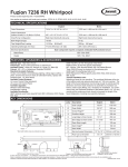 Jacuzzi FUZION 7236 RH User's Manual