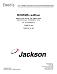 Jackson Door-type Dishmachine TEMPSTAR GPX User's Manual