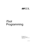 ITT Rule IDL Version 7.0 User's Manual