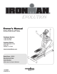 Ironman Fitness EVO-1 User's Manual