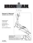 Ironman Fitness 530e User's Manual