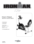 Ironman Fitness 120r User's Manual