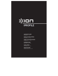 ION Audio Turntable IPROFILE User's Manual