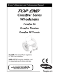 Invacare CROSSFIRE T6 User's Manual