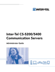 Inter-Tel CS-5400 User's Manual