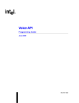Intel Voice API 52377002 User's Manual