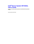 Intel SR1500AL User's Manual