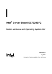 Intel SE7320SP2 User's Manual