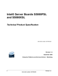 Intel S5000PSL User's Manual
