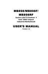 Intel MB898F User's Manual