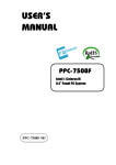 Intel PPC-7508F User's Manual