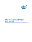 Intel DX58SO User's Manual