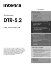 Integra DTR-5.2 User's Manual