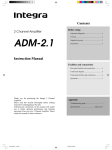 Integra ADM-2.1 User's Manual