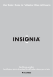 Insignia NS-A1000 User's Manual