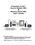 InFocus Secure Digital (SD) & Memory Stick User's Manual