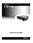 InFocus LS110 User's Manual