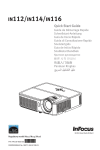 InFocus IN112 User's Manual