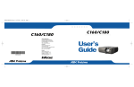 InFocus ASK C160 User's Manual