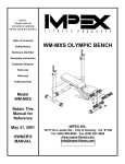 Impex WM-MXS User's Manual
