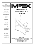 Impex WM-356 Owner's Manual